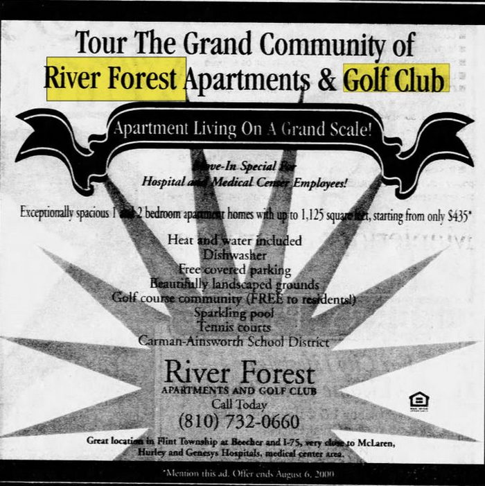 River Forest Golf Course - July 20 2000 Ad (newer photo)